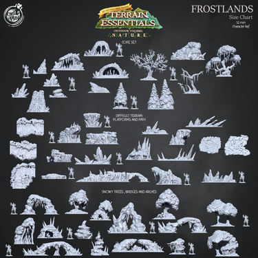 Frostlands Terrain - Difficult Terrain, Platforms, and Paths